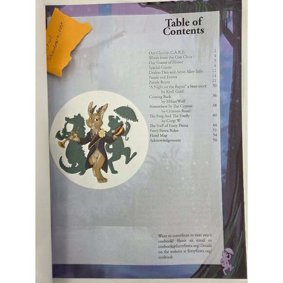 Furry Fiesta Furry Con Night on the Bayou 2016 Event Program - Picture 3 of 9